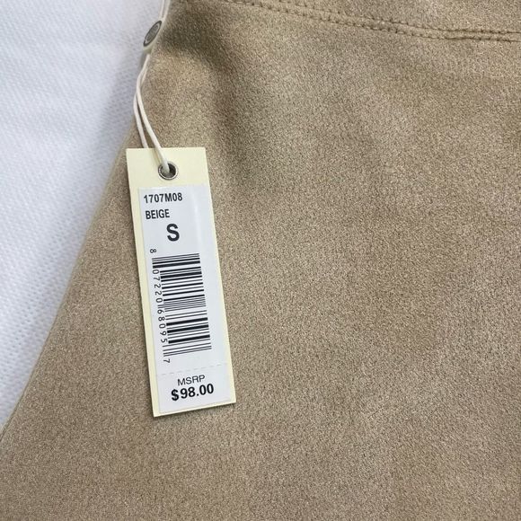 New without tags faux suede leggings max studio small - Picture 2 of 8